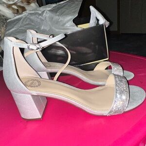 Sparkle silver heels